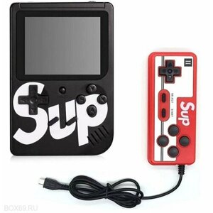 Портативная игровая приставка SUP Game Box Plus 400 в 1 + джойстик (геймпад) / Retro Game PLUS / Black