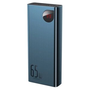 Портативный аккумулятор Baseus Портативный аккумулятор Baseus Adaman Metal 20000mAh 65W, черный, синий, упаковка: коробка