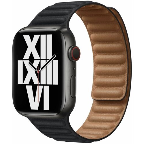 Ремешок Apple Leather Link Midnight S/M для Apple Watch 42-44-45-49mm ML813ZM/A