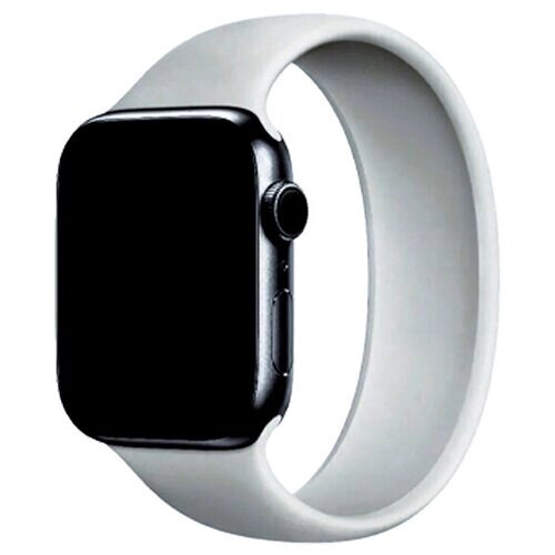 Ремешок-браслет силиконовый Solo Loop для Apple Watch 42/44/45/49 мм, M (145мм), серый (6)