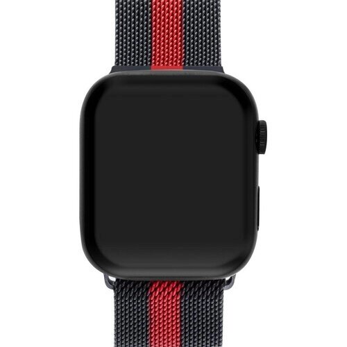 Ремешок для Apple Watch Series SE 40 мм Mutural металлический Чёрно-красный