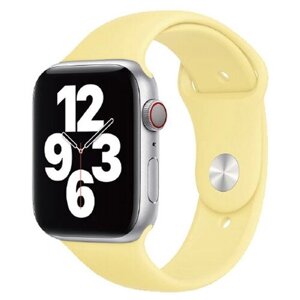 Ремешок для Apple Watch WIWU Single Color Silicon watch band 38/40mm Yellow