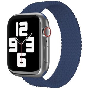 Ремешок для смарт-часов vlp для Apple Watch 38/40/41, S/M, 2шт, нейлоновый плетёный, темно-синий