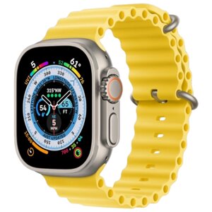 Ремешок для Smart Watch силиконовый/желтый