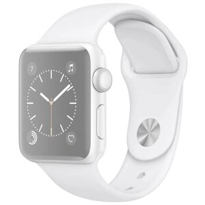 Ремешок на смарт часы Apple Watch (Эпл Вотч) 38/40/41 мм InnoZone белый, силиконовый, спортивный