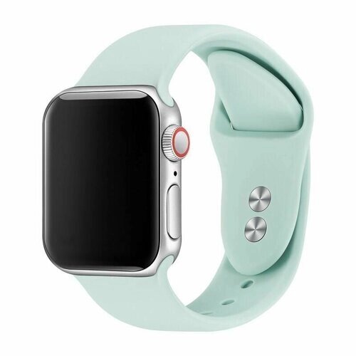 Ремешок силиконовый для Apple Watch 38 /40 /41, светло-мятный