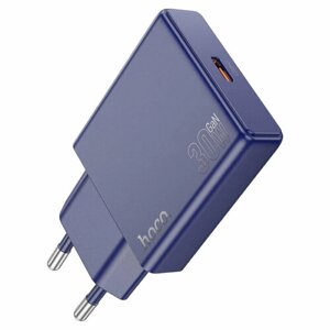Сетевое зарядное устройство Hoco N44, темно-синий