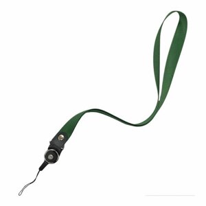 Шнурок для телефона / Веревка для телефона на шею / Зеленый