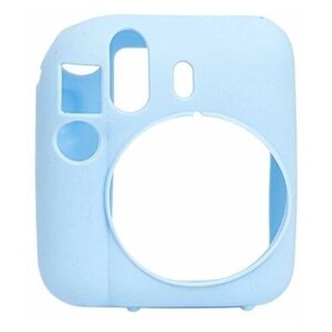 Силиконовый мягкий кейс для Fujifilm Instax Mini 12, голубой