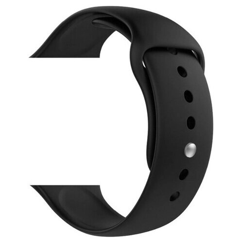 Силиконовый ремешок для Apple Watch 38/40mm черный