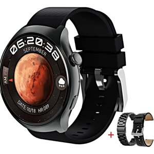 Смарт часы HW6 MINI Умные часы PREMIUM Series Smart Watch AMOLED, iOS, Android, СhatGPT, Bluetooth звонки, 3 ремешка в комплекте, Черный