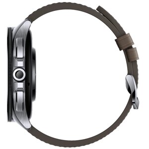 Смарт-часы Xiaomi Watch 2 Pro - Bluetooth Silver Case with Brown Leather Strap M2234W1 (BHR7216GL)