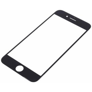 Стекло модуля для Apple iPhone 7, черный, AAA