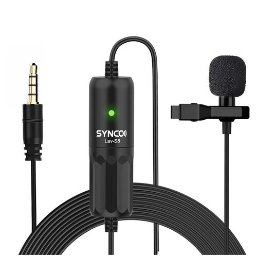 SYNCO Lav-S8, комплектация: микрофон, разъем: USB Type-C, черный, 1 шт