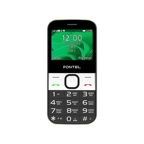 Телефон Fontel SP230, 2 SIM, черный