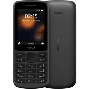 Телефон Nokia 215 4G Dual Sim Global, Dual nano SIM, черный