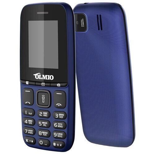 Телефон OLMIO A15 RU, 2 SIM, синий