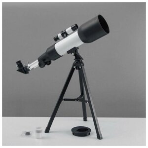 Телескоп настольный 90 кратного увеличения бело-черный корпус