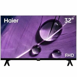 Телевизор haier SMART TV S1, 32", 1920х1080, DVB-T2/C/S2, HDMI 3, USB 2, smarttv, чёрный