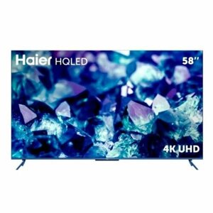 Телевизор haier SMART TV S5, 58", 3840x2160, DVB-T2/C/S2, HDMI 4, USB 2, smart TV, чёрный