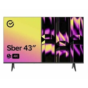 Телевизор sber SDX-43U4124, 43"109 см), UHD 4K RAM 2GB