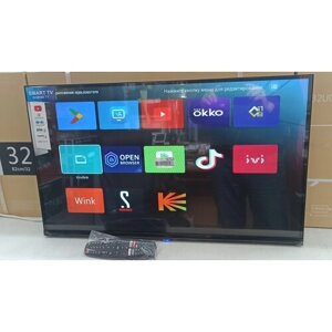 Телевизор Smart TV 32" HD, Android, с голосовым управлением