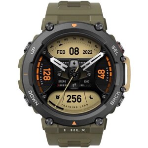 Умные часы Amazfit T-Rex 2 44 мм GPS RU, дикий зеленый