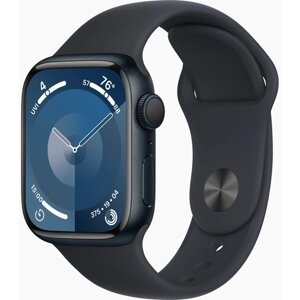 Умные часы Apple Watch Series 9 41 мм Aluminium Case GPS, midnight Sport Band, S/M