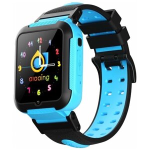 Умные часы для детей MyRespect/Smart Baby Watch E7 4G, Wi-Fi, GPS, 4-х Ядерный процессор, 2 камеры/Детские смарт-часы (голубые)