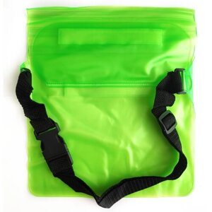 Универсальный водонепроницаемый чехол-сумка для смартфонов и пр. зеленого цвета