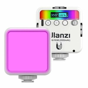 Видеосвет Ulanzi VL49 RGB, 2500-9000K, светодиодная лампа, светодиодный осветитель, компактная лампа, накамерный свет, для фото и видео съемки