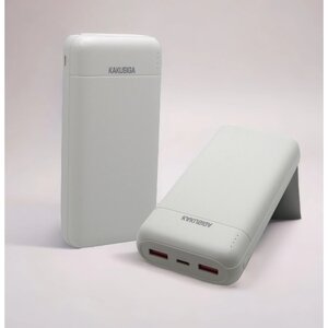 Внешний аккумулятор для телефона/ PowerBank 20000 mAh/ Зарядное устройства с быстрой зарядкой/Белый
