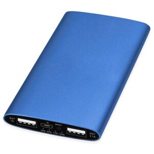 Внешний аккумулятор "Мун" с 2-мя USB-портами, 4400 mAh, синий