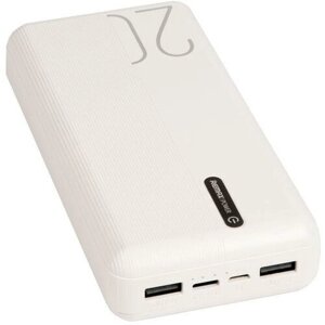 Внешний аккумулятор REMAX RPP-297 Lefen Series Power Bank, 2.1A,20000mAh), white 6954851211532