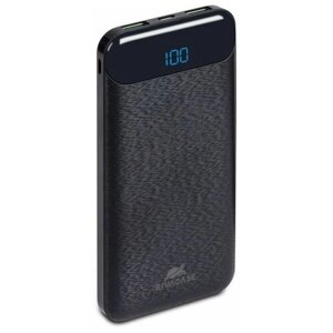 Внешний аккумулятор RivaCase PowerBank VA2542 10000mAh, дисплей, Li-pol, Type-C, Micro USB, Quick Charge 3.0A