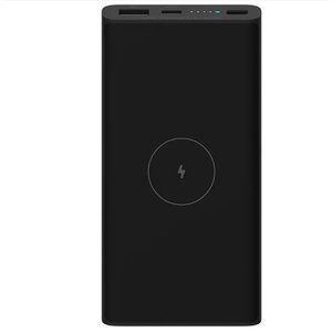 Внешний аккумулятор Xiaomi Mi Power Bank 10000mAh 10W черного цвета с беспроводной зарядкой