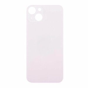 Задняя крышка для Apple iPhone 13 (стекло, широкий вырез под камеру) (розовая)