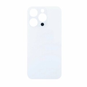 Задняя крышка для Apple iPhone 14 Pro (стекло, широкий вырез под камеру) (белая)