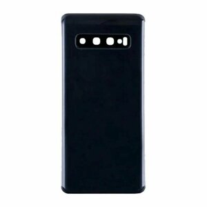 Задняя крышка для Samsung Galaxy S10, цвет черный - премиум, 1 шт.