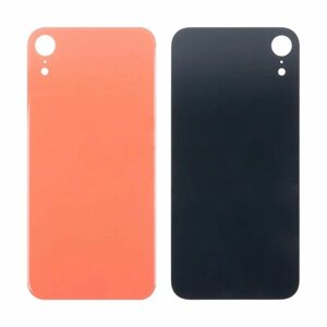 Задняя крышка - iPhone Xr, из стекла, цвет оранжевый, 1 шт