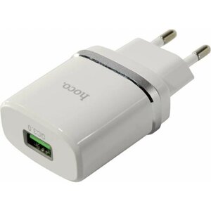 Зарядка USB-устройств от 220В HOCO C12Q White
