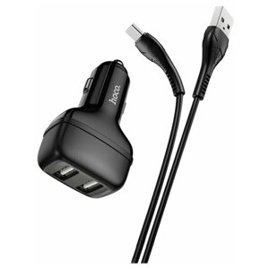 Зарядный комплект Hoco Z36 Leader + кабель USB Type-C, RU, черный