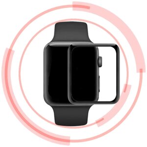 Защитное стекло для Apple Watch 41 мм / Стекло на Эпл Воч 41 мм / Полноэкранное закаленное стекло