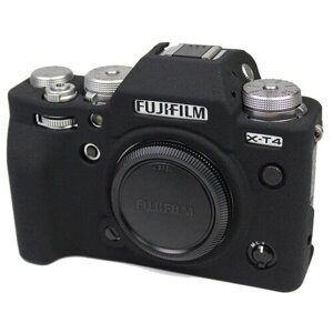 Защитный силиконовый чехол MyPads для фотоаппарата Fujifilm X-T4 ультра-тонкая полимерная из мягкого качественного силикона черный