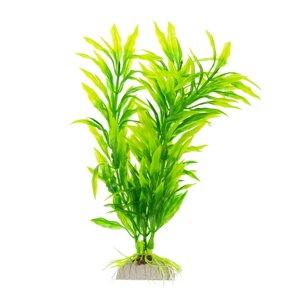 AquaFantasy Растение с листьями зеленое 20см