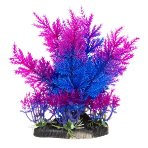 AquaFantasy Растение синее 088Q 10x6x17cm