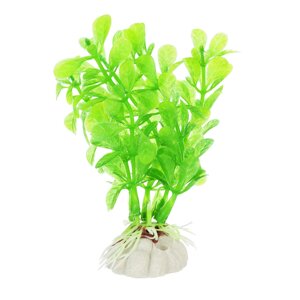 AquaFantasy Растение зеленое с листьями 10см