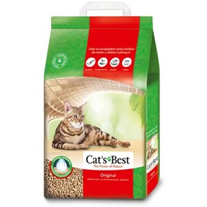 Cat's Best Original наполнитель для кошачьего туалета, древесный, комкующийся, 10 л