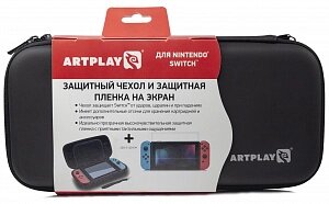 Чехол и защитная пленка Artplays для Nintendo Switch черный