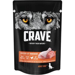 Crave Корм консервированный полнорационный для собак всех пород старше 1 года с курицей, 85 г